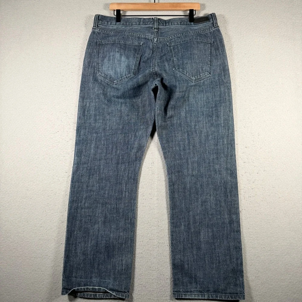 Ecko Unltd Mens Straight Fit Blue‎ Denim Jeans 38x32 Medium Wash Streetwear